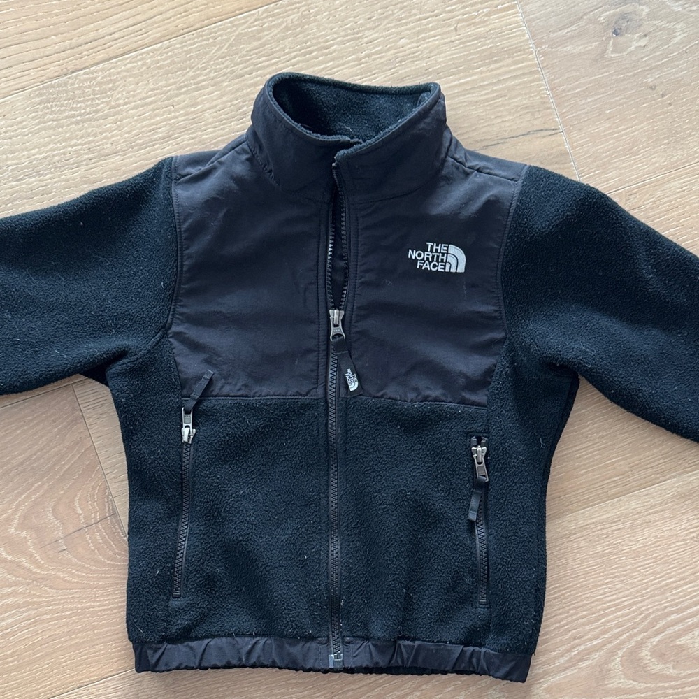 Rare The North Face Black Full-Zip Fleece Jacket XXS 5